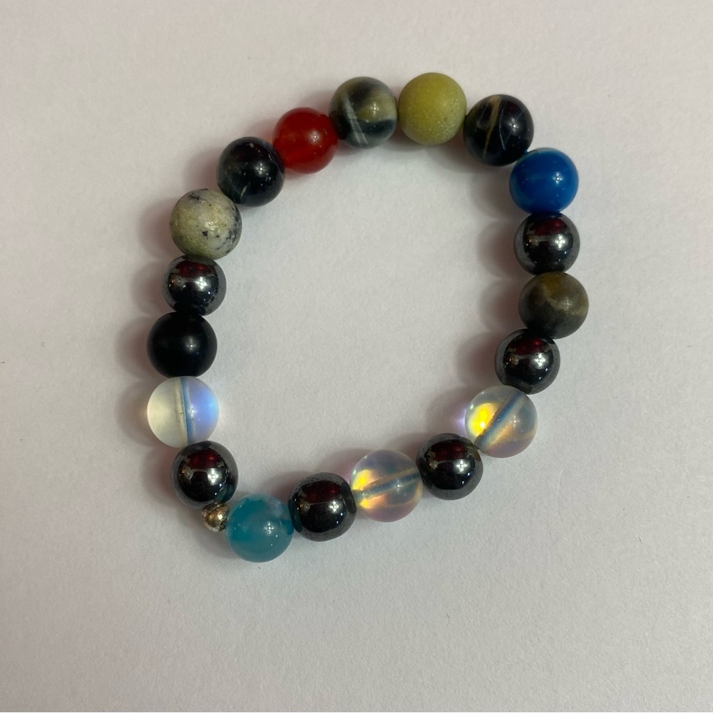 Handmade by me Buffalo bone with other gems bracelet fits kids/Baby VS/SM